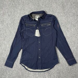 G-star Raw button up slim fit long sleeve shirt